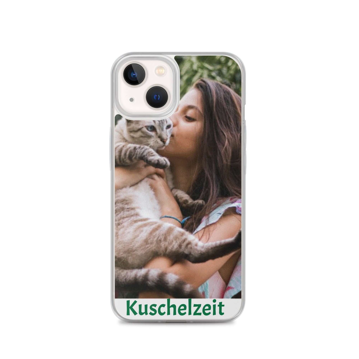 iPhone-Hülle. Personalisierung mit Foto und Text