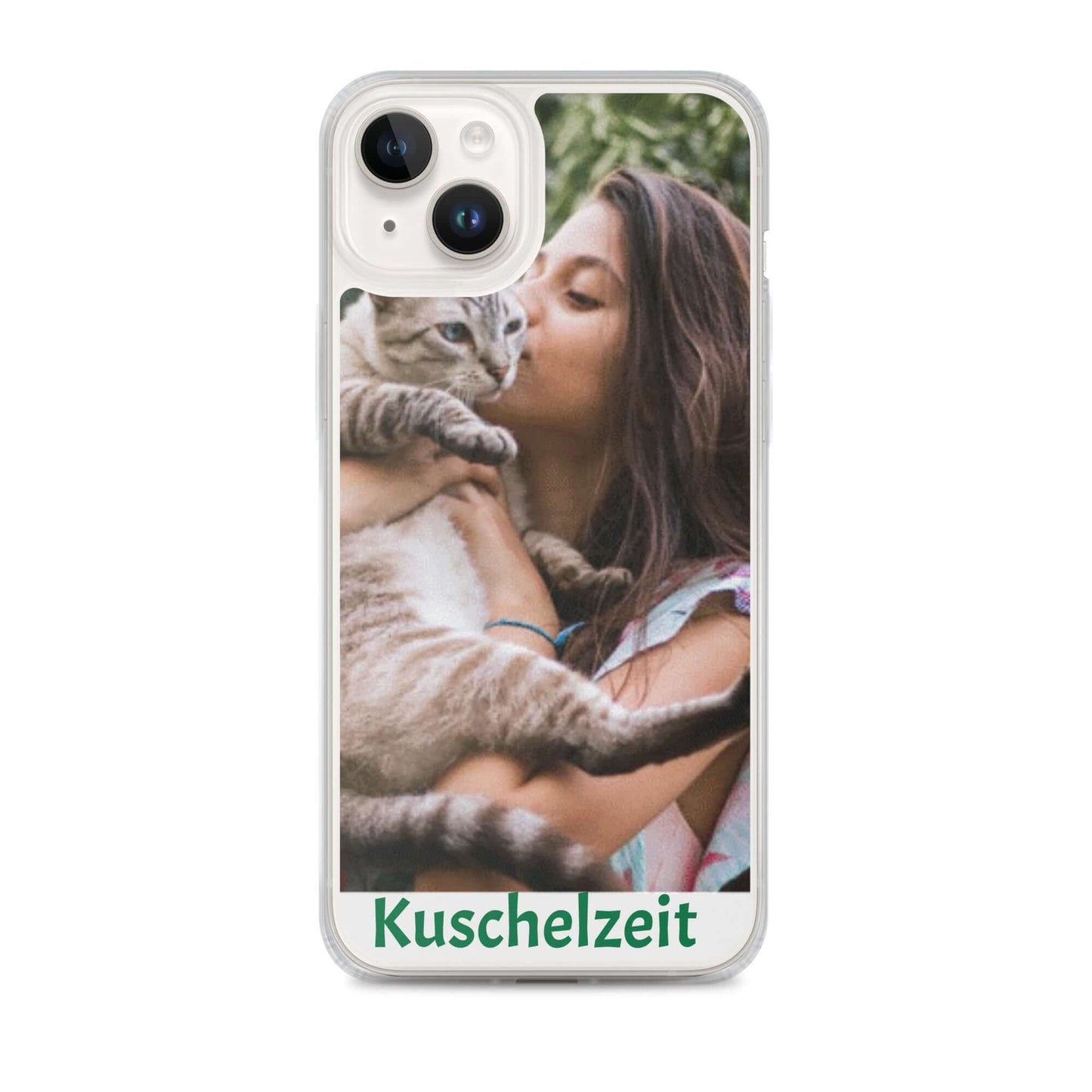 iPhone-Hülle. Personalisierung mit Foto und Text